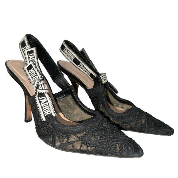 Dior Black and White Heels with Elegant Design - Picture 1 of 8